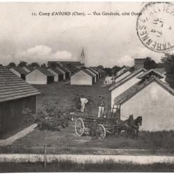 CPA MILITARIA  -  DU CAMP D'AVORD  -  VUE GÉNÉRALE, CÔTÉ  OUEST