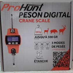 9958 PESON DIGITAL PROHUNT CRANE SCALE JUSQU'A 300 KG NEUF TOP AFFAIRE