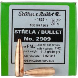 .311 (.303,7,62x54 R), 11,7g/180grs. FMJ BT (Calibre: .311 (.303 Brit.))