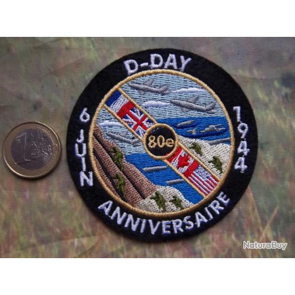 cusson D-Day 80 anniversaire dbarquement 6 juin 1944 insigne tissu