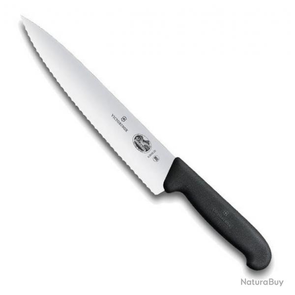 Couteau dcouper/cuisine  dents, Long. lame 19 cm [Victorinox]