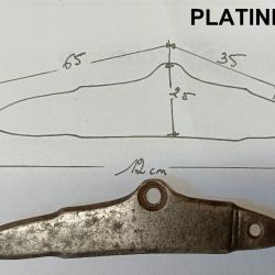 CONTRE PLATINE DE FUSIL OU DE PISTOLET N°1