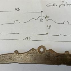 CONTRE PLATINE DE FUSIL OU DE PISTOLET N°2