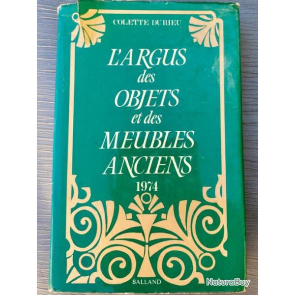 L'Argus des objets et des meubles anciens par Colette Durieu