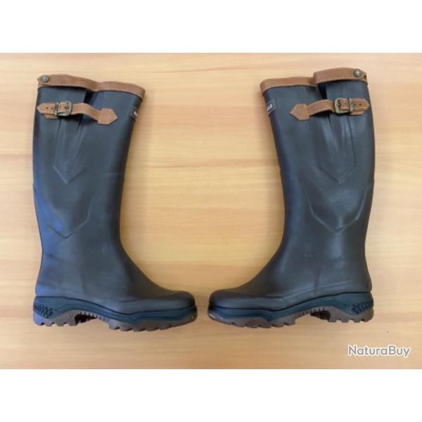 Bottes Aigle Parcours 2 Signature pieds fort Pointure 43 - 1 sans prix de rserve !!