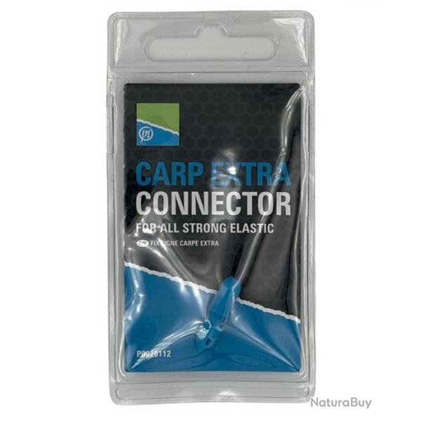 PRESTON LASTIQUE CONNECTEUR SLIP CARP EXTRA CONNECTOR PRESTON Noir