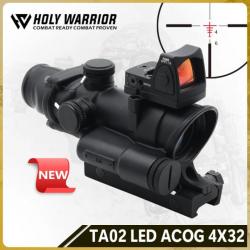 Holy Warrior Lunette De Visée TA02 ACOG BK 4x32 Paiement en 3 ou 4 fois - LIVRAISON GRATUITE !!