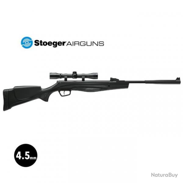 CARABINE AIR COMPRIME STOEGER RX20 - Plombs 4,5 mm 19.9J Noir Lunette 4x32