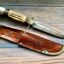 ANCIEN COUTEAU POIGNARD DAGUE P.HOLMBERG ESKILSTUNA VINTAGE KNIFE SWEDEN