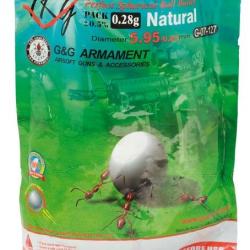 Billes 0.28gr Blanches Perfect - G et G- Sac 1Kg