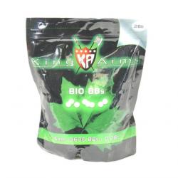 Billes BIO 0.28gr Blanches - King Arms - Sac 1Kg