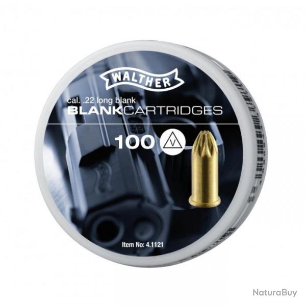 22 LR A BLANC WALTHER - Boite de 100 units