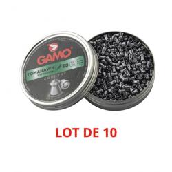 Lot de 10 - Plombs Gamo Tomahawk Expansion calibre 4.5 mm