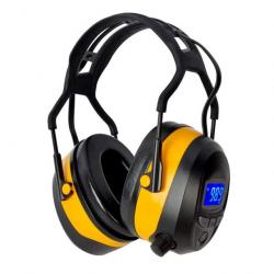 Casque de protection auditive avec radio/Bluetooth / MP3 29 dB - Pour homme et femme - Jaune