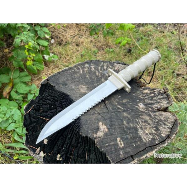 Couteau de survie 32cm enchre