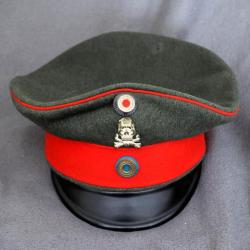 RARE CASQUETTE FELDGRAUE D'OFFICIER DU 92 ème REGIMENT D'INFANTERIE  DU BRAUNSCHWEIG