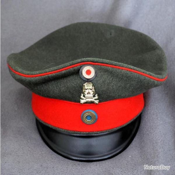 RARE CASQUETTE FELDGRAUE D'OFFICIER DU 92 me REGIMENT D'INFANTERIE  DU BRAUNSCHWEIG