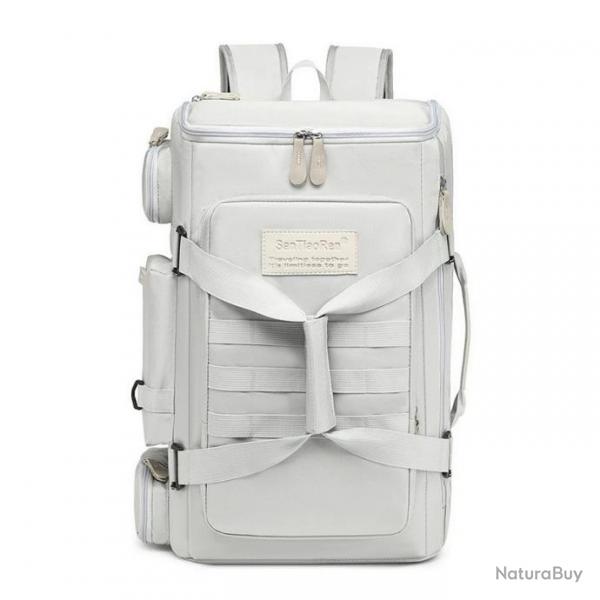 Sac  Dos de Voyage de Grande Capacit Fourre tout de carabine pour Sport et Voyage Blanc