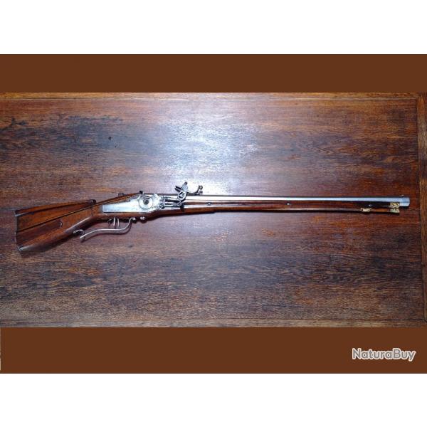 Belle carabine ou arquebuse de chasse - platine  rouet - Allemagne 17e-19e sicle - BE