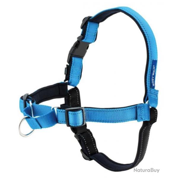 HARNAIS EASYWALK CHIEN DELUX M/L BLEU OCEAN Circonfrence DE 64 A 89CM 18-29KGS