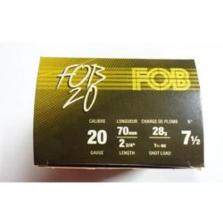 Cartouches FOB 20 - Cal.20/70 - Par 25 - 28 g / 9 / Par 1