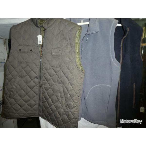 lot de 3 vestes sans manches taille XXL