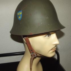 Casque Suédois WW2 dans son jus - Repeint en Vert/Olive (RARE)