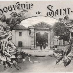 CPA MILITARIA  -  SOUVENIR DE SAINT-CYR  -  L'ÉCOLE SAINT-CYR, L'ENTRÉE