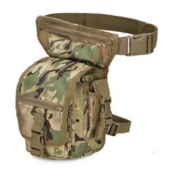 Sac de Taille Tactique Nylon 1000D Chasse, Randonnée, Camping Ceinture réglable multi-poches CP