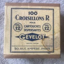 Boîte neuve de 100 croisillons R Gévelot cal. 12