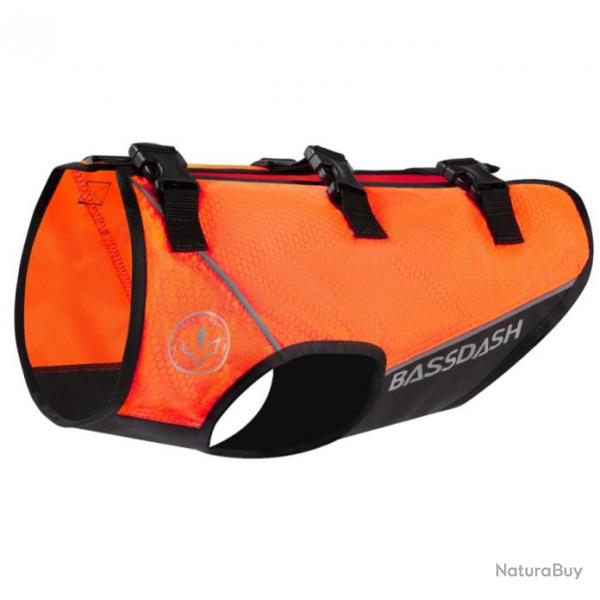 Gilet de Scurit Chasse pour Chien Orange Rflchissant Lger Rsistant Protection Anti-dchirement