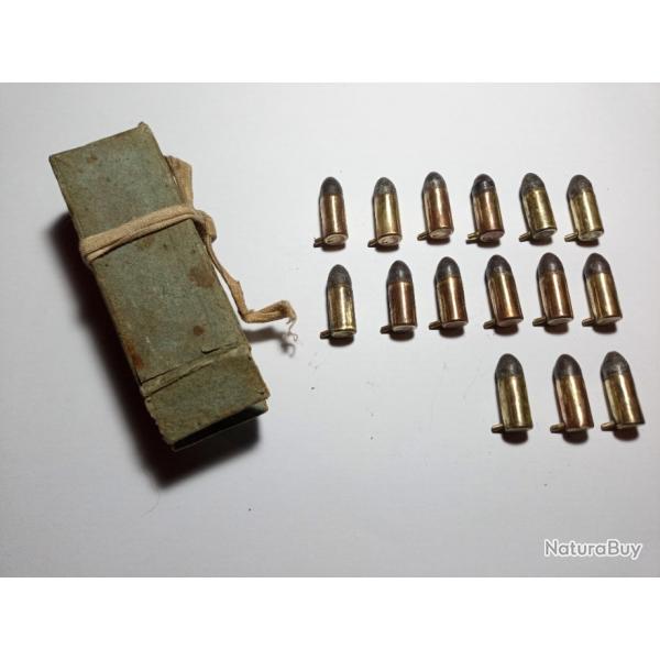 ANCIENNE  MUNITIONS  8MM  A  BROCHE  (  Poudre  Noire  )  DANS  BOITE  ORIGINE  .