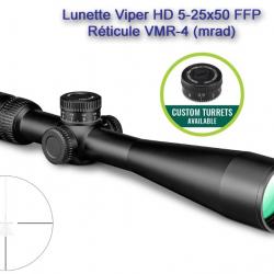 Lunette VORTEX Viper HD 5-25x50 FFP - Réticule VMR-4 Mrad