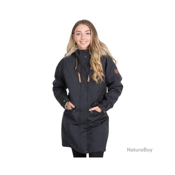 Parka impermable Faithful pour femme Gris Fonce