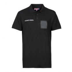 POLO COTON SECURITE GRANDE FENETRE NOIR