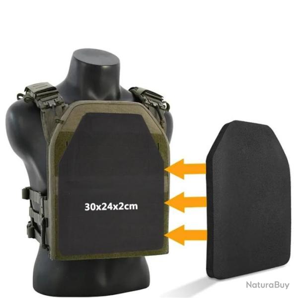 Plaques Simulation Tactique Mousse Alomejor Plaque Factice 2 Pcs Airsoft Gilet Plaque De Mousse Plaques Mousse EVA Airsoft