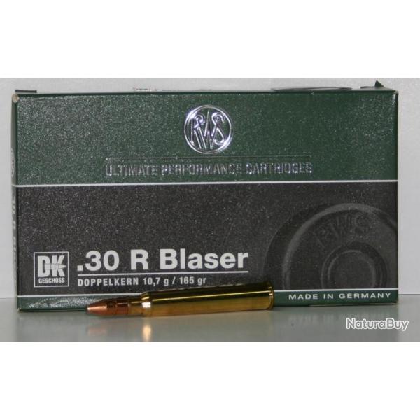 MUNITIONS RWS DOPPELKERN 165GR CAL. 30 R BLASER X20