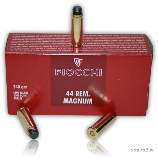 CARTOUCHE FIOCCHI SJSP 240GR CAL. 44 MAG X50