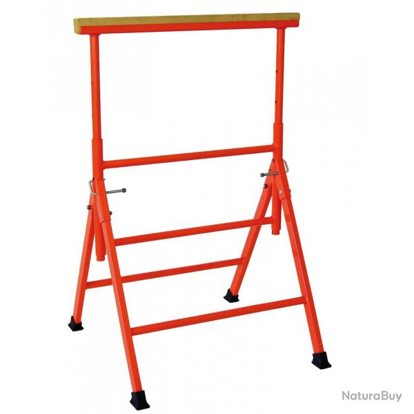 Trteau professionnel Mondelin rglable 80  130cm avec une poutre bois 75cm
