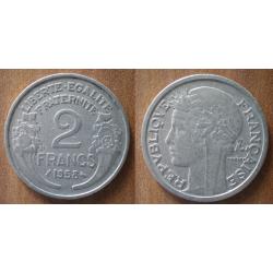 France 2 Francs 1958 Morlon Piece Frcs Frs Frc