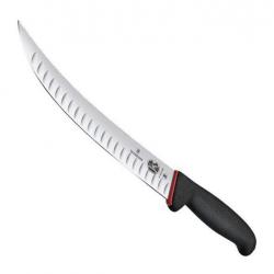 Couteau abattre/boucher "Dual Grip" étroit alvéolé, Long. lame 25 cm [Victorinox]