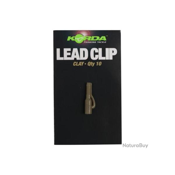 KORDA MATRIEL BAS DE LIGNE LEADER LEAD CLIP 10PC KORDA Clay