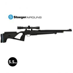 CARABINE AIR PCP STOEGER XM1 COMBO 4X32 Noir - Plombs 5,5 mm 19.9J