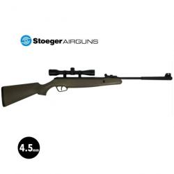 CARABINE AIR COMPRIME STOEGER X10 VERT LUNETTE 4X32 - Plombs 4,5 mm 19.9J