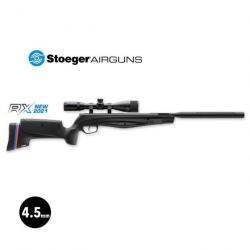 CARABINE AIR COMPRIME STOEGER RX20 TAC SILENCIEUX + LUNETTE - 4,5 mm 19.9J