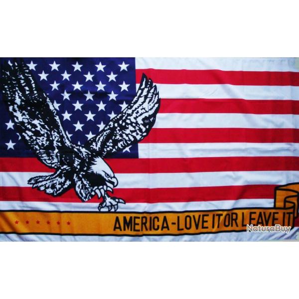 DRAPEAU  USA / AIGLE LOVE