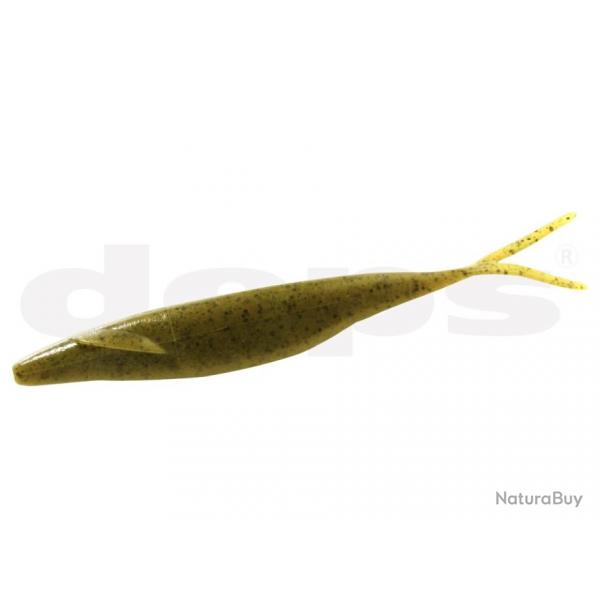 Leurre Souple Deps Sakamata Shad 2,5" - 6,3cm 6,3cm 1,3g par 12 #12 - Green Pumpkin