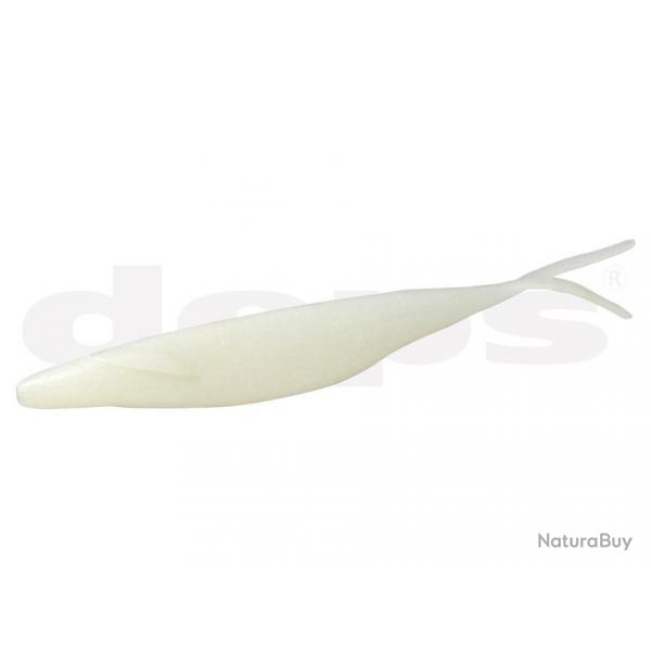 Leurre Souple Deps Sakamata Shad 2,5" - 6,3cm 6,3cm 1,3g par 12 #39 - Pearl White