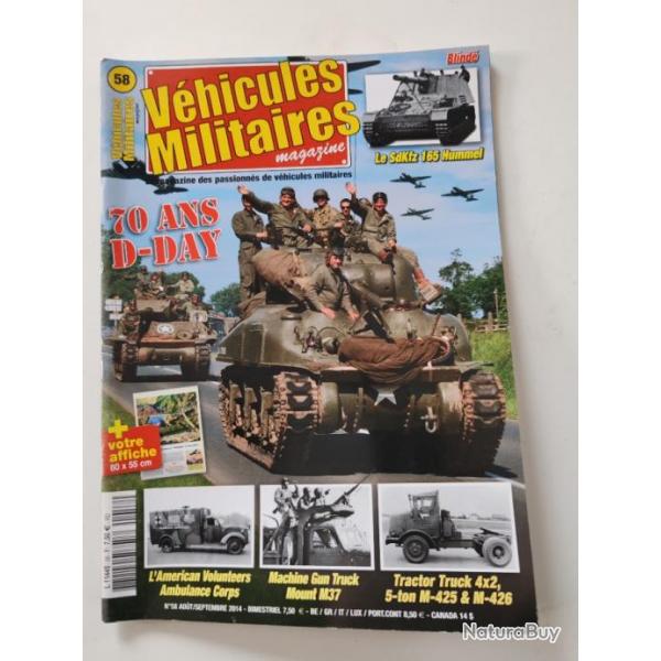 VEHICULES MILITAIRES MAGAZINE  NUMRO 58