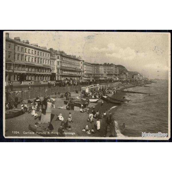 Carte postale ancienne England - Hastings 1924